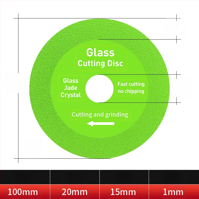 Διαμαντόδισκος υπερλεπτός κοπτικός δίσκος για γυαλί, κεραμικά, ζαϊντ και πλακάκια – Brazed, μοντέλο 100-15