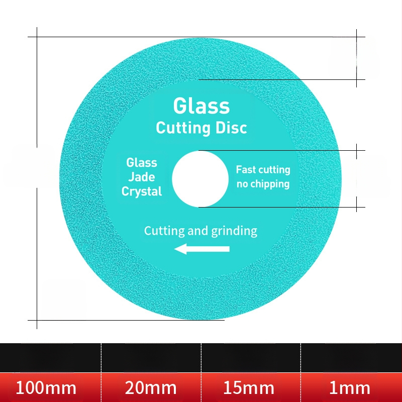 Διαμαντόδισκος υπερλεπτός κοπτικός δίσκος για γυαλί, κεραμικά, ζαϊντ και πλακάκια – Brazed, μοντέλο 100-15