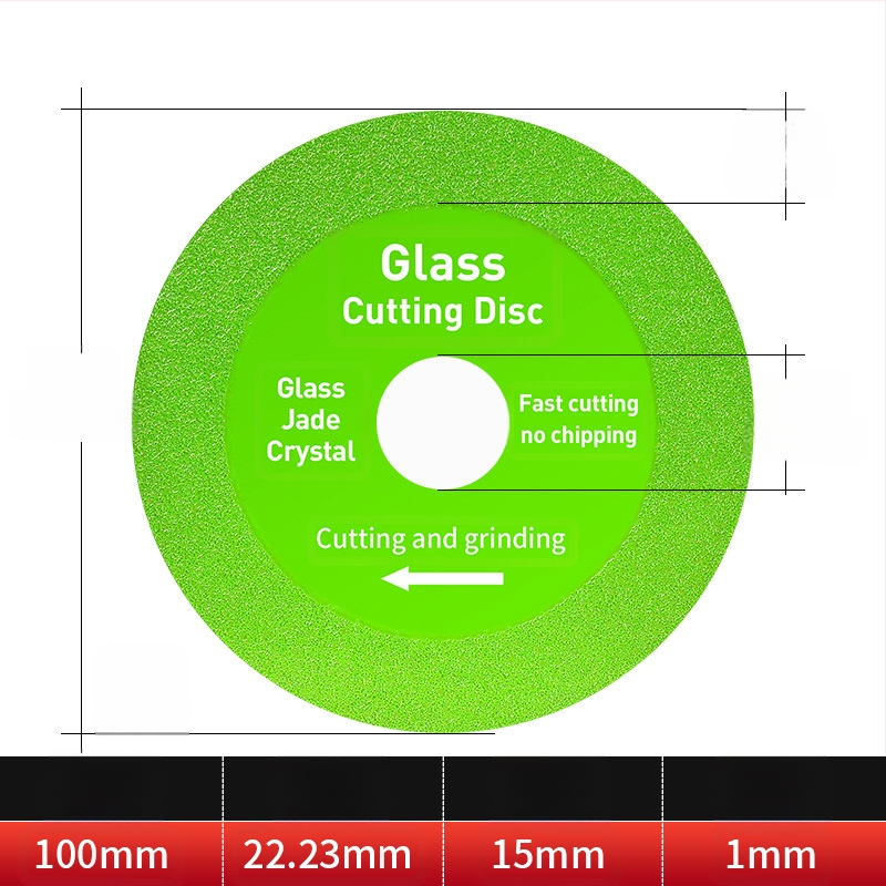 Διαμαντόδισκος υπερλεπτός κοπτικός δίσκος για γυαλί, κεραμικά, ζαϊντ και πλακάκια – Brazed, μοντέλο 100-15