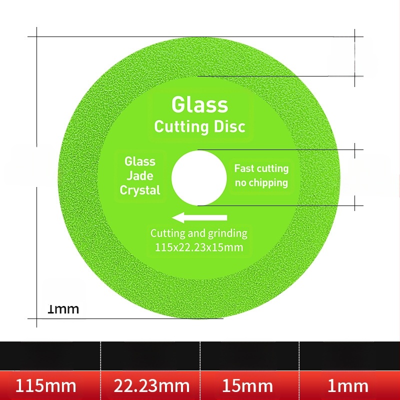 Διαμαντόδισκος υπερλεπτός κοπτικός δίσκος για γυαλί, κεραμικά, ζαϊντ και πλακάκια – Brazed, μοντέλο 100-15