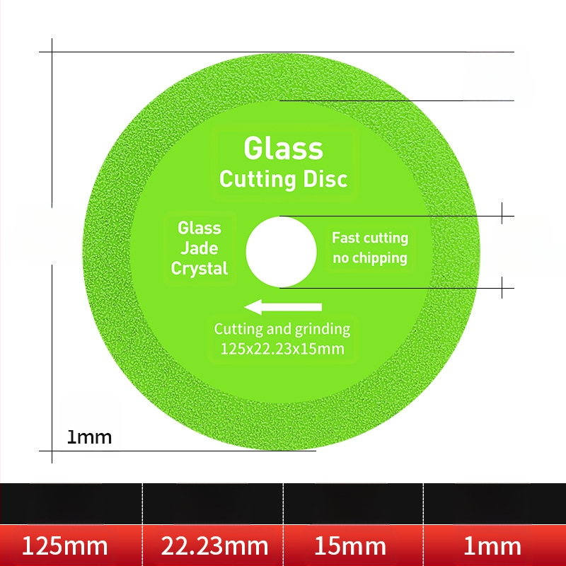 Διαμαντόδισκος υπερλεπτός κοπτικός δίσκος για γυαλί, κεραμικά, ζαϊντ και πλακάκια – Brazed, μοντέλο 100-15
