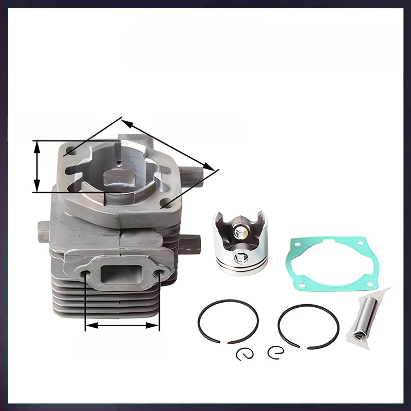 Kéthordós fűkasza hengerfej — fém, fűkasza/kertészeti géphez, 0,43 kg, kompatibilis a 40-5/430 és 40-6/44-5/48F modellekkel