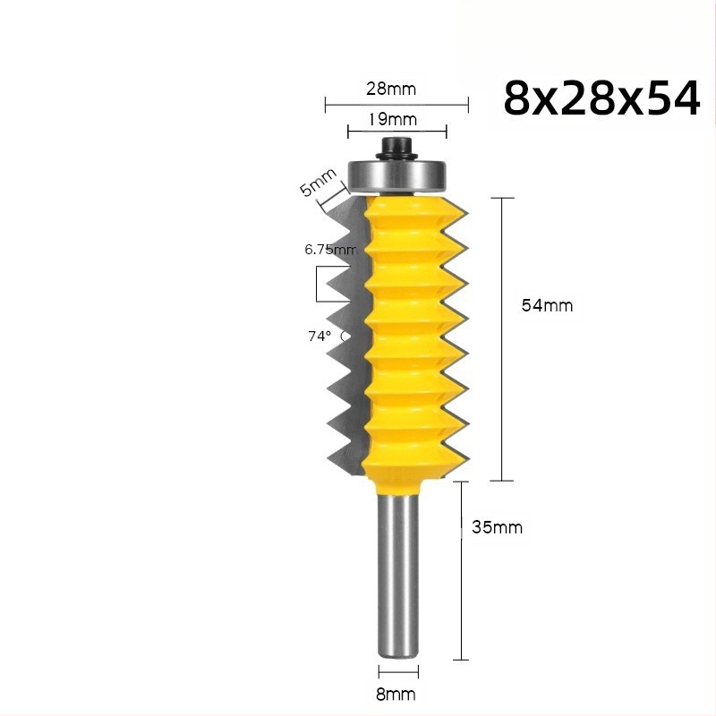 Φρέζα με mortise για ξύλο με πολλαπλά δόντια — κοπή εγκοπών, αυλακώσεων και συνδέσεων