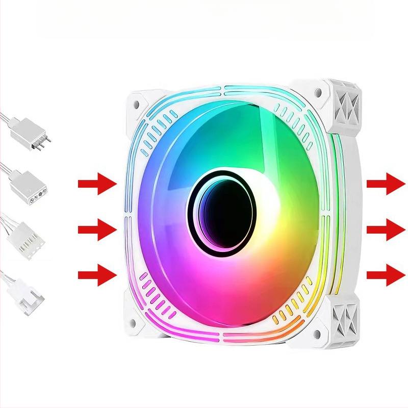 Вентилатор за корпус с радиатор и ARGB+PWM, модел Infinite Mirror от Binghong, пуснат през 2023 г., OEM обработка.