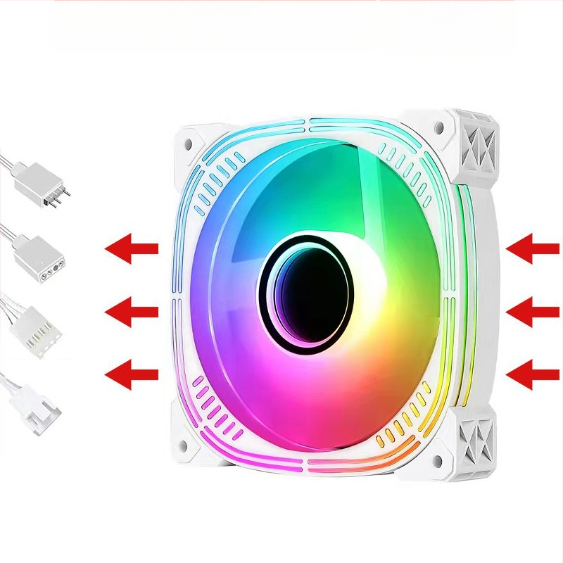 Вентилатор за корпус с радиатор и ARGB+PWM, модел Infinite Mirror от Binghong, пуснат през 2023 г., OEM обработка.