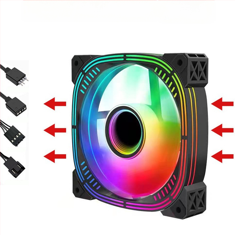 Вентилатор за корпус с радиатор и ARGB+PWM, модел Infinite Mirror от Binghong, пуснат през 2023 г., OEM обработка.