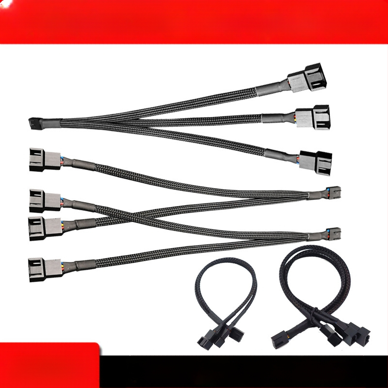 4-πιν PWM διανομέας ανεμιστήρα με hub, μήκος 27 cm, χαλκός αγωγός, για ψύξη PC