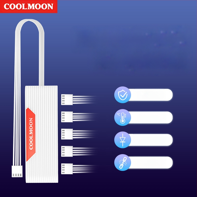 4-πιν PWM διανομέας ανεμιστήρα με hub, μήκος 27 cm, χαλκός αγωγός, για ψύξη PC