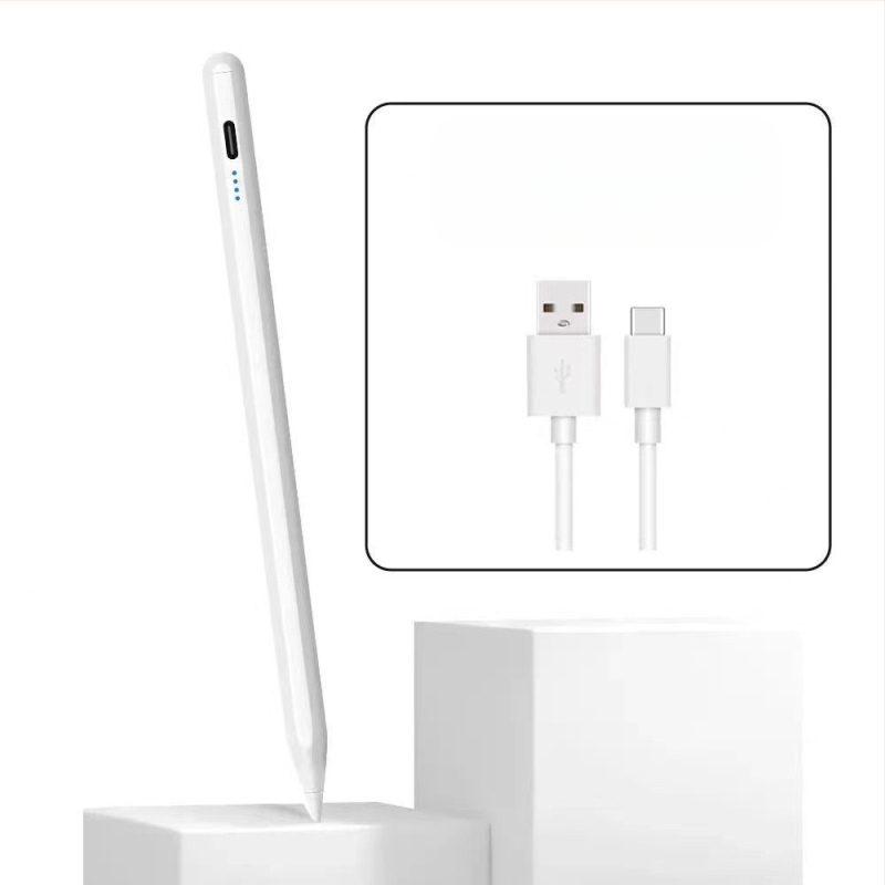 Kapacitív stylus toll iPadhez és tabletekhez mágneses rögzítéssel, fém tokkal, univerzális minden egyben dizájn