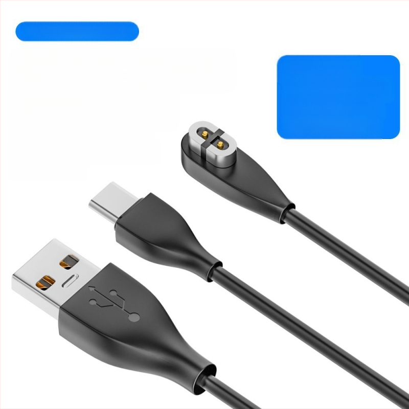 Maginis įkrovimo laidas kaulų laidumo Bluetooth ausinėms (USB-A/ USB-C sąsaja; Suderinama su Shaoyin AS800/S803/S810; Modelis Bsw-AS800; Prekė Besivo/Baisiwo)