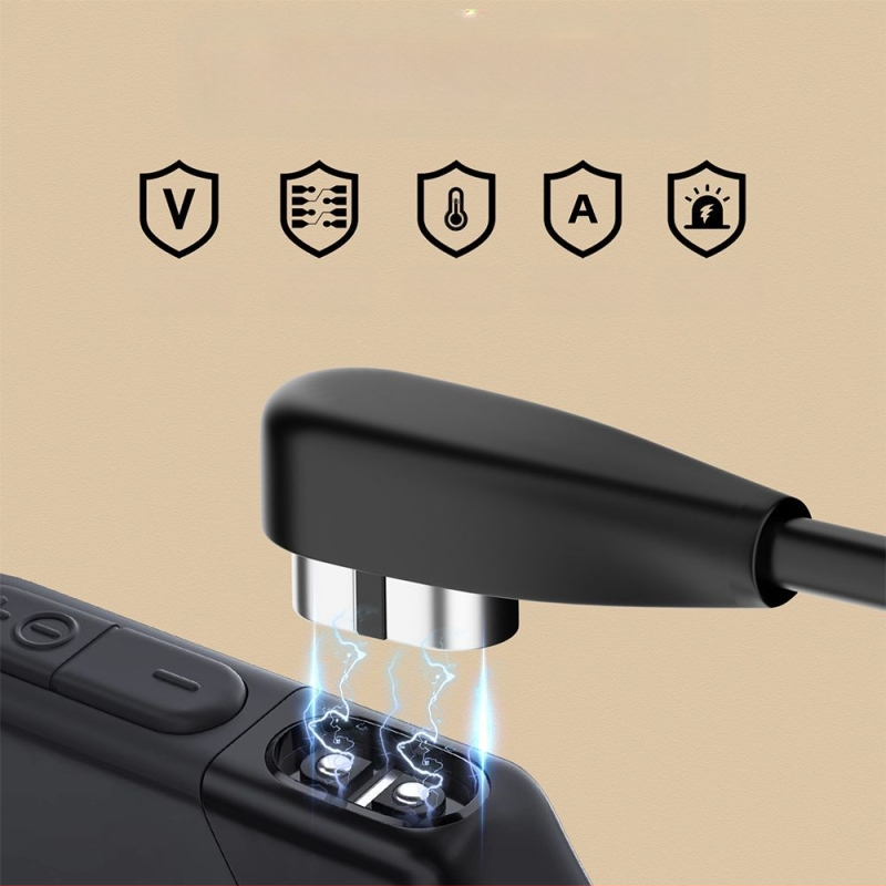 Maginis įkrovimo laidas kaulų laidumo Bluetooth ausinėms (USB-A/ USB-C sąsaja; Suderinama su Shaoyin AS800/S803/S810; Modelis Bsw-AS800; Prekė Besivo/Baisiwo)