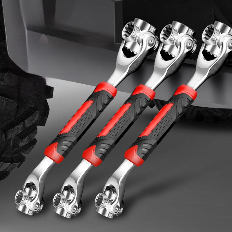 Socket kulcs készlet crom-vanádium acélból, fényes króm felülettel, 52 az 1-ben és 48 az 1-ben multifunkcionális eszközök, tömege 450 g