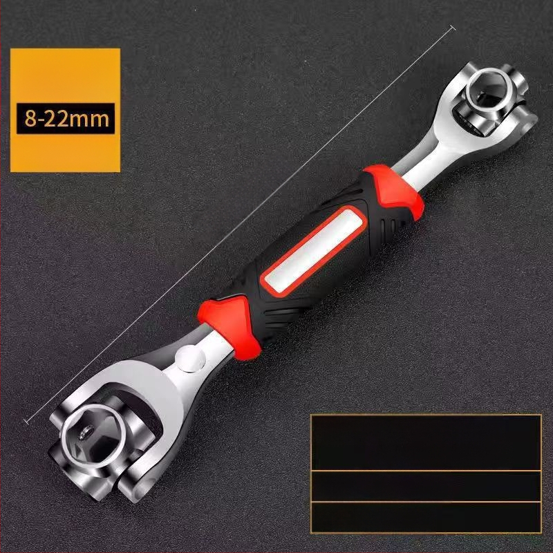 Socket kulcs készlet crom-vanádium acélból, fényes króm felülettel, 52 az 1-ben és 48 az 1-ben multifunkcionális eszközök, tömege 450 g