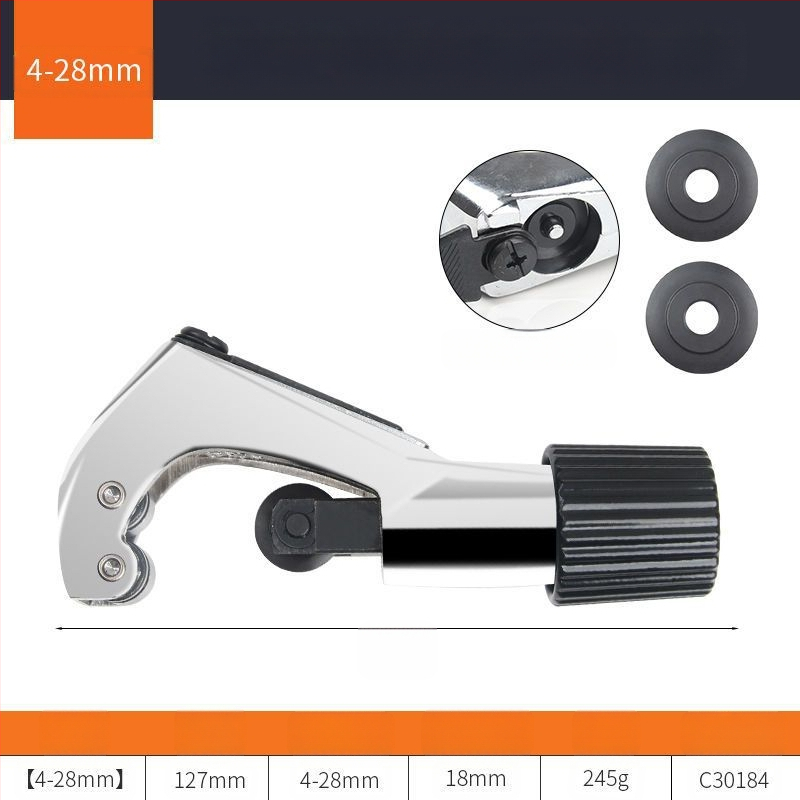 Rokas cauruļu griezējs no nerūsējoša tērauda, rotējošs metāla caurulēm griezējs, ātrs griešanas instruments