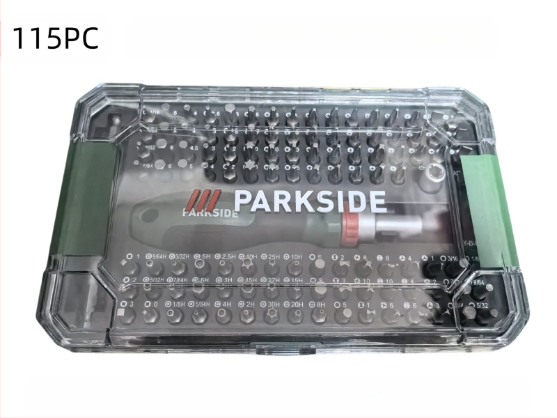 Σετ bit κατσαβιδιού - Υλικό S2, 32 τεμάχια, περιλαμβάνει επίπεδο, σταυρό, Pozidriv, εξάγωνο, ασφαλισμένο Torx, άξονας γρήγορης απόσπασης