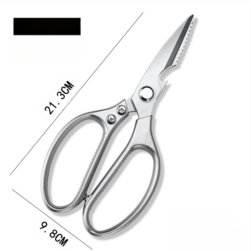 Virtuvės žirklės, tvirtos nerūdijančio plieno, kaulų pjaustymui, daugiafunkcinės namų žirklės