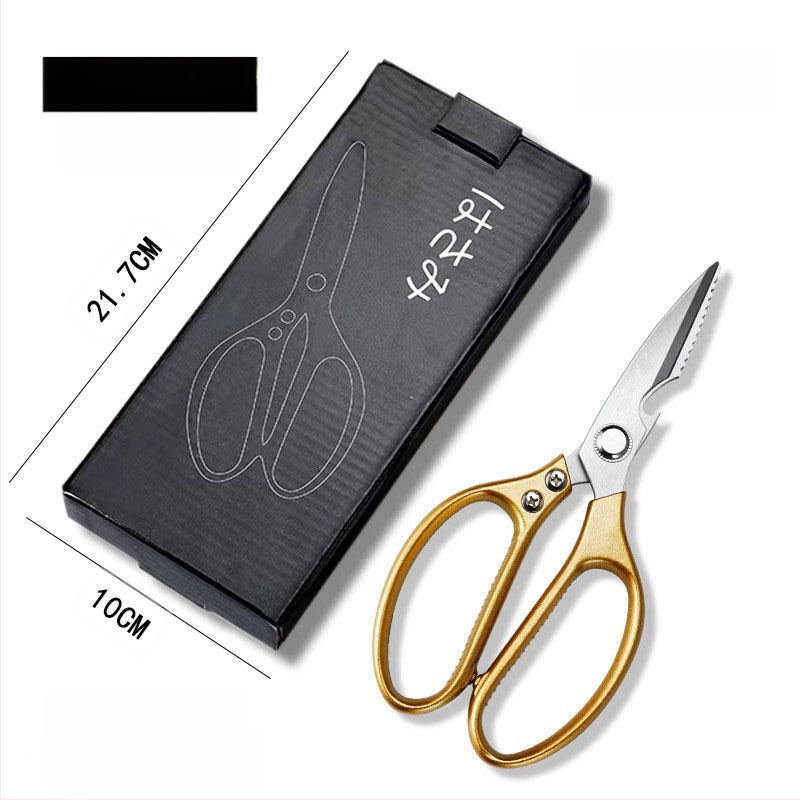 Virtuvės žirklės, tvirtos nerūdijančio plieno, kaulų pjaustymui, daugiafunkcinės namų žirklės