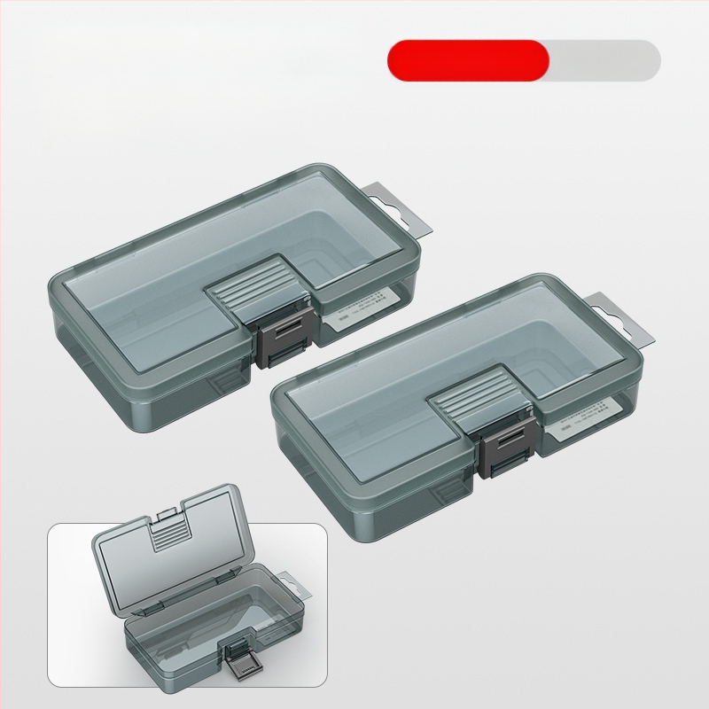 Plasztikus alkatrész tároló doboz többszintes rekeszekkel és megerősített válaszfalakkal, levehető elválasztókkal csavarokhoz, fúrófejekhez és elektronikai alkatrészekhez