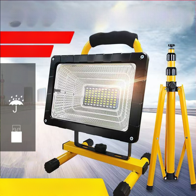 Φως έκτακτης ανάγκης για κατασκήνωση με αναδιπλούμενο σχέδιο σακιδίου, 50-300W, 48 LED, IP54