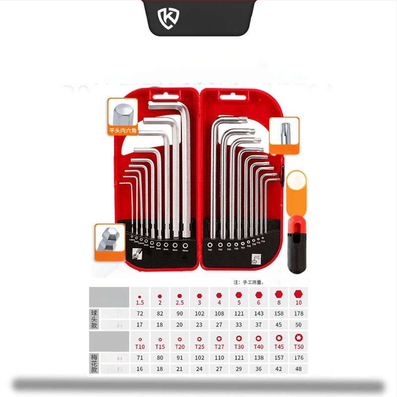 Σετ κλειδιά εξάγωνα με εσωτερικό εξάγωνο, σε σχήμα L, Celtic, υλικό 40Cr