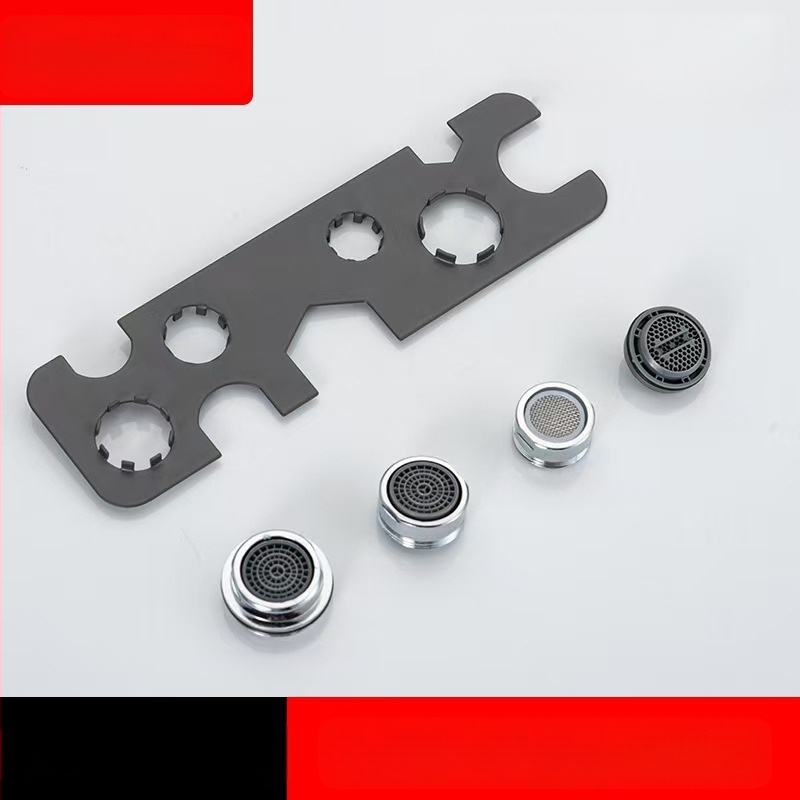 Kraano aeratoriaus demontavimo įrankis — universalus raktas virtuvei ir praustuvei, ABS medžiaga, prekės ženklas Mubin, modelis 101731114202, stilius Modernus paprastumas.