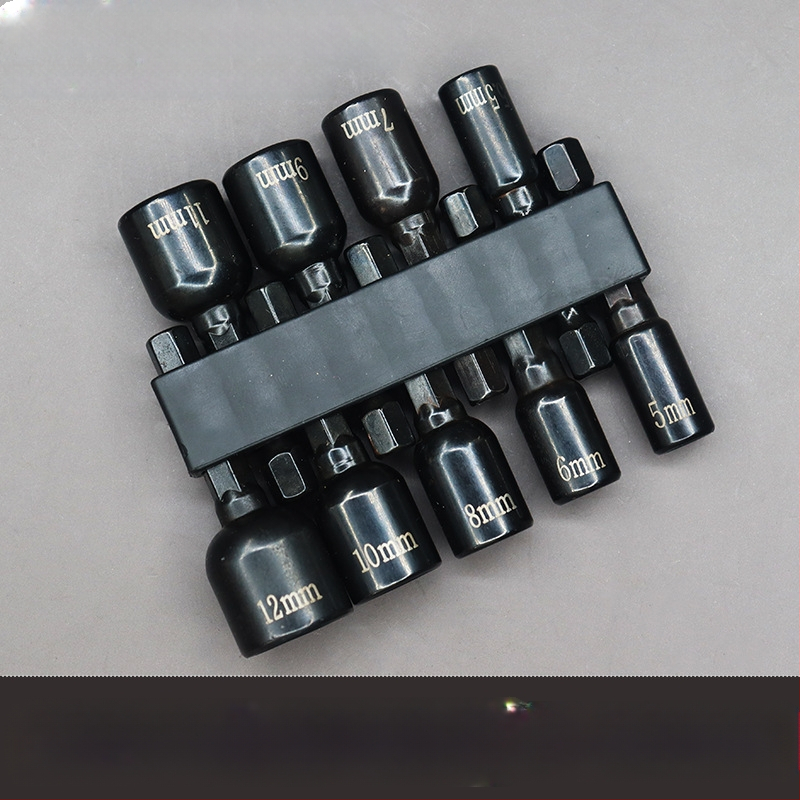 Σετ με εξάγωνο άξονα και κεφαλές υποδοχής για ηλεκτρικό τρυπάνι και κατσαβίδι, χάλυβας άνθρακας, 9/14 τεμάχια, οικιακή χρήση και επισκευές μηχανών