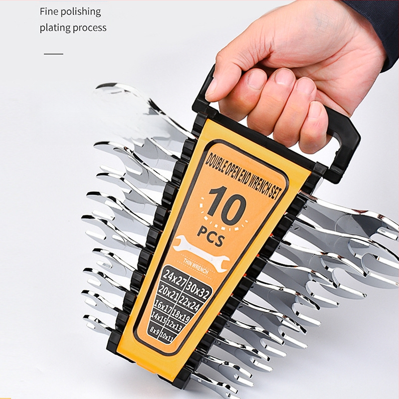 Labai plonas dviejų funkcijų veržlė su plonu atidarytu kraštu, metrinis standartas, ilgoji serija, įrankis iš aukštos anglies plieno