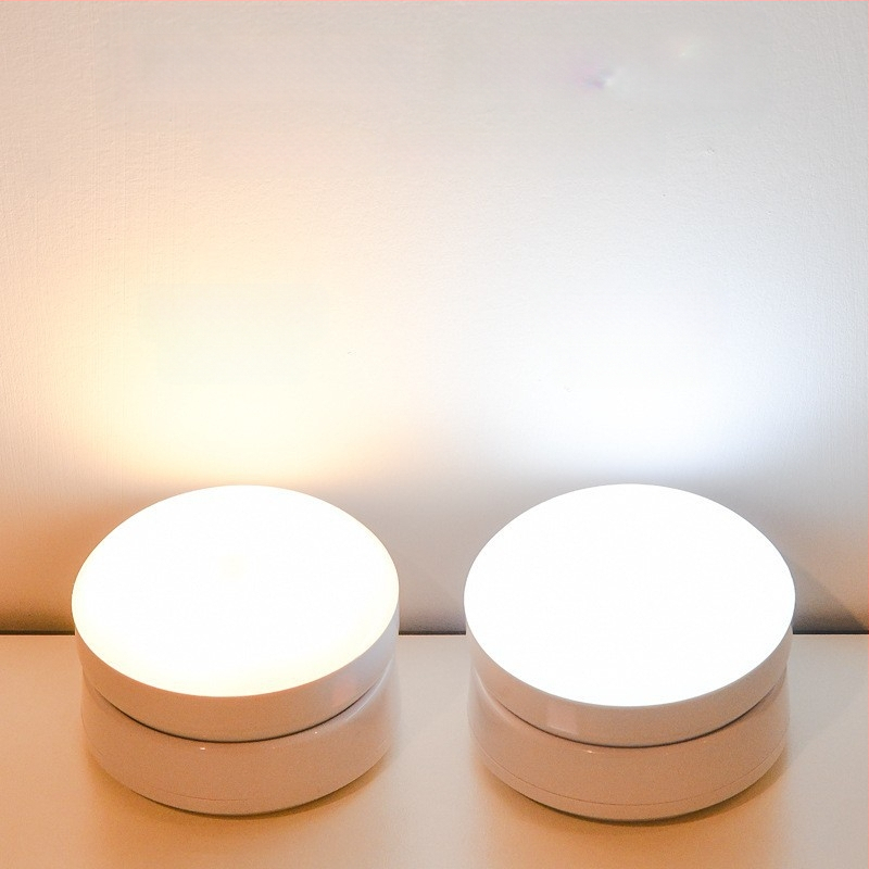 LED нощна лампа с датчик за движение, 360° въртене, магнитно закрепване, презареждаща се батерия (360° въртене, сензор за движение, LED, презареждаща се батерия, магнитно закрепване)