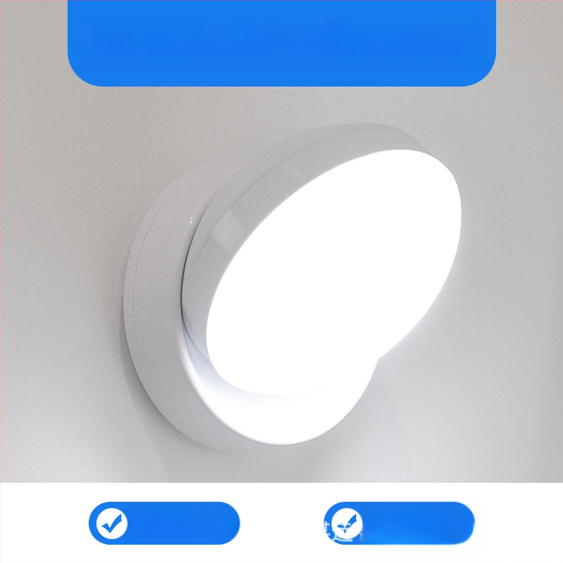 LED нощна лампа с датчик за движение, 360° въртене, магнитно закрепване, презареждаща се батерия (360° въртене, сензор за движение, LED, презареждаща се батерия, магнитно закрепване)