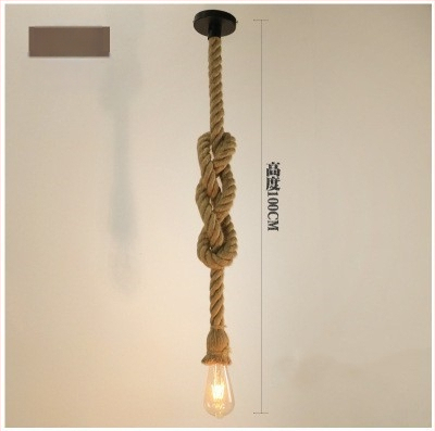 Kaņepju auklas lustra, LED piekaramā lampe, 220V, apgaismojuma platība 5–10 m²