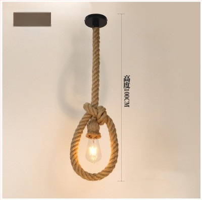 Kaņepju auklas lustra, LED piekaramā lampe, 220V, apgaismojuma platība 5–10 m²