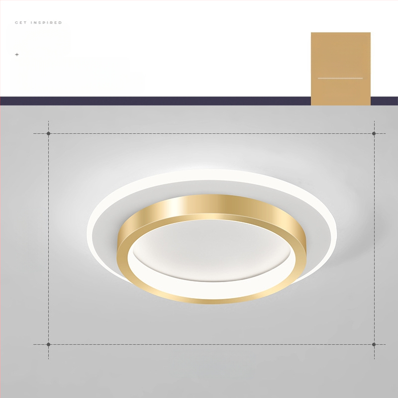 Σκανδιναβικού στυλ LED οροφής λαμπτήρας για διάδρομο και είσοδο, μεταλλικό σώμα, ακρυλική σκιά, κάλυψη 5–10 τ.μ.