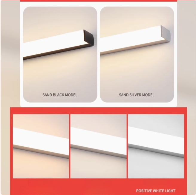 LED огледална лампа за баня, модерен минималистичен стил, 111–240V LED с електронен трансформатор, ниво на енергоспестяване 6