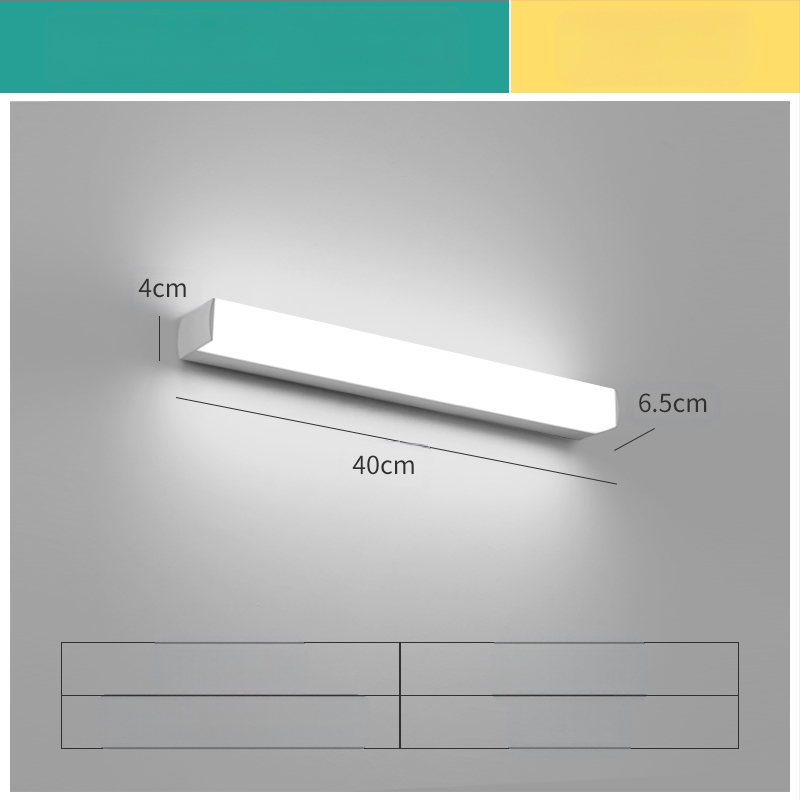 LED огледална лампа за баня, модерен минималистичен стил, 111–240V LED с електронен трансформатор, ниво на енергоспестяване 6