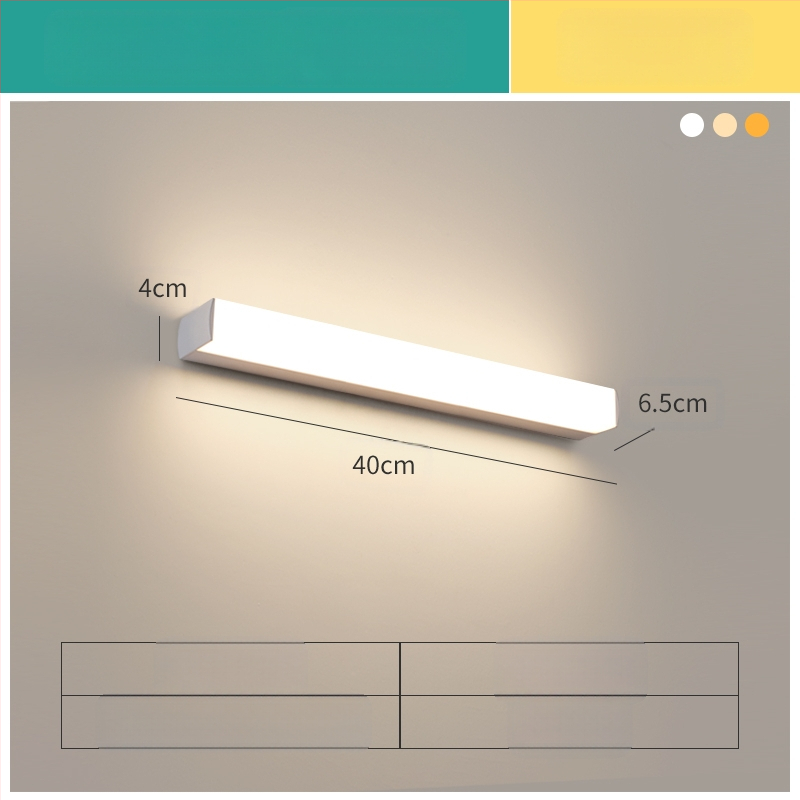 LED огледална лампа за баня, модерен минималистичен стил, 111–240V LED с електронен трансформатор, ниво на енергоспестяване 6