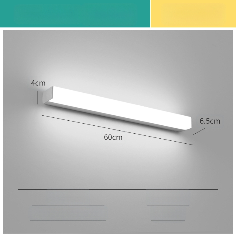 LED огледална лампа за баня, модерен минималистичен стил, 111–240V LED с електронен трансформатор, ниво на енергоспестяване 6
