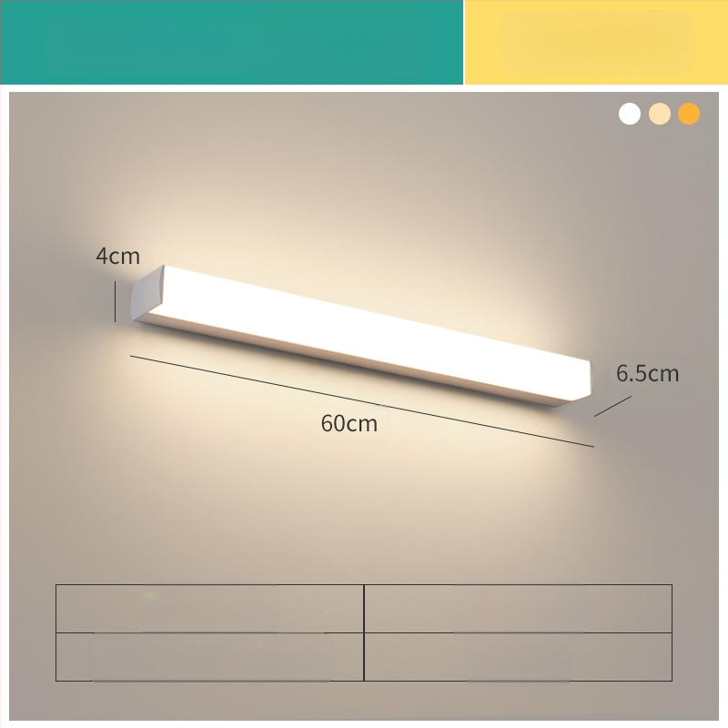 LED огледална лампа за баня, модерен минималистичен стил, 111–240V LED с електронен трансформатор, ниво на енергоспестяване 6