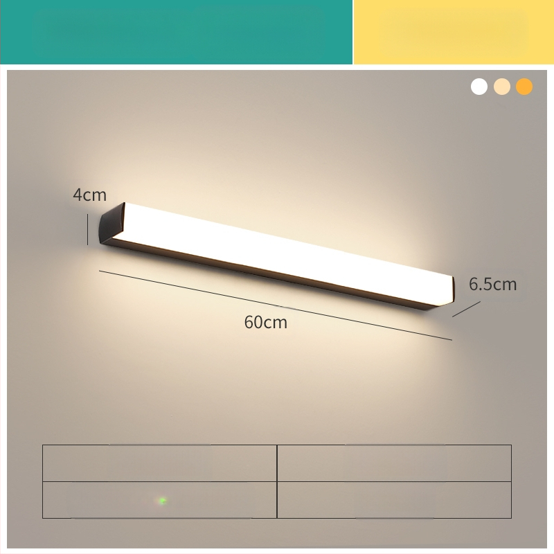 LED огледална лампа за баня, модерен минималистичен стил, 111–240V LED с електронен трансформатор, ниво на енергоспестяване 6