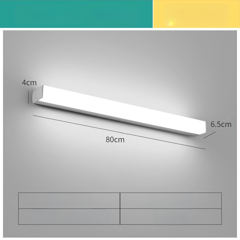 LED огледална лампа за баня, модерен минималистичен стил, 111–240V LED с електронен трансформатор, ниво на енергоспестяване 6