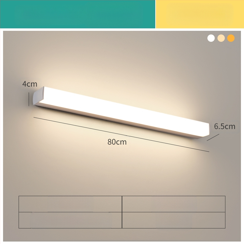 LED огледална лампа за баня, модерен минималистичен стил, 111–240V LED с електронен трансформатор, ниво на енергоспестяване 6