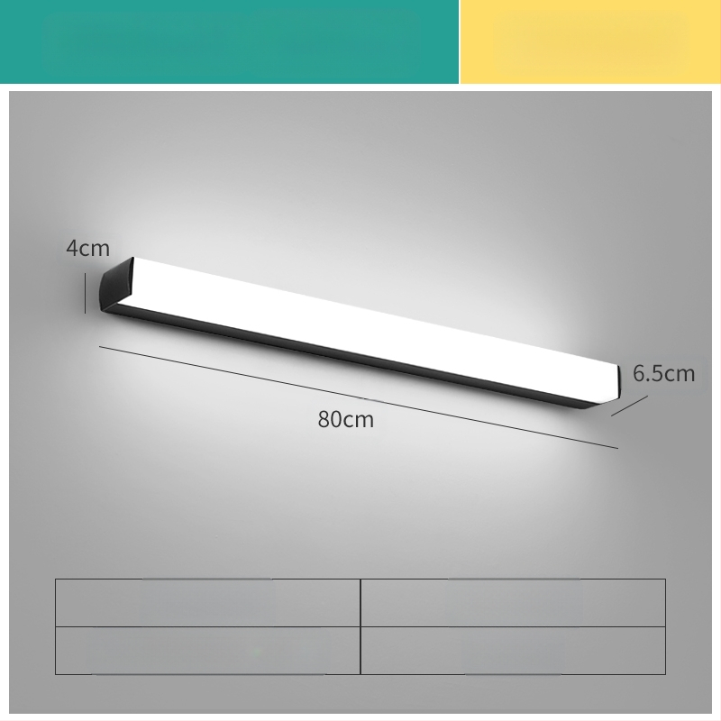 LED огледална лампа за баня, модерен минималистичен стил, 111–240V LED с електронен трансформатор, ниво на енергоспестяване 6