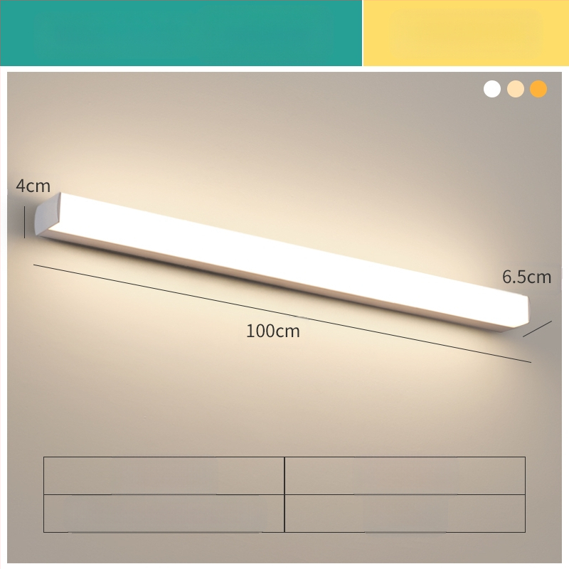 LED огледална лампа за баня, модерен минималистичен стил, 111–240V LED с електронен трансформатор, ниво на енергоспестяване 6
