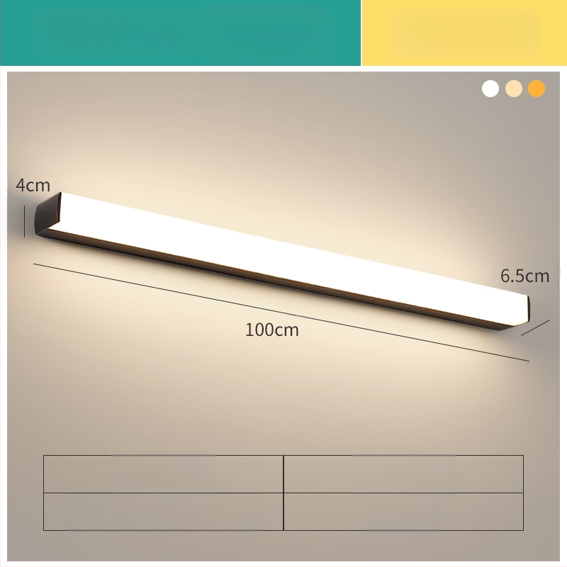 LED огледална лампа за баня, модерен минималистичен стил, 111–240V LED с електронен трансформатор, ниво на енергоспестяване 6