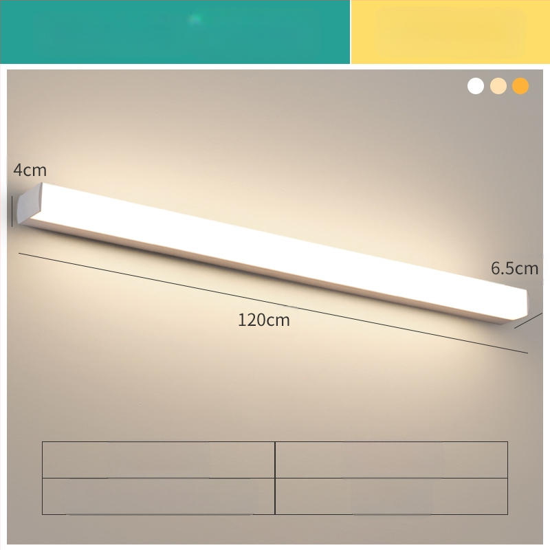 LED огледална лампа за баня, модерен минималистичен стил, 111–240V LED с електронен трансформатор, ниво на енергоспестяване 6