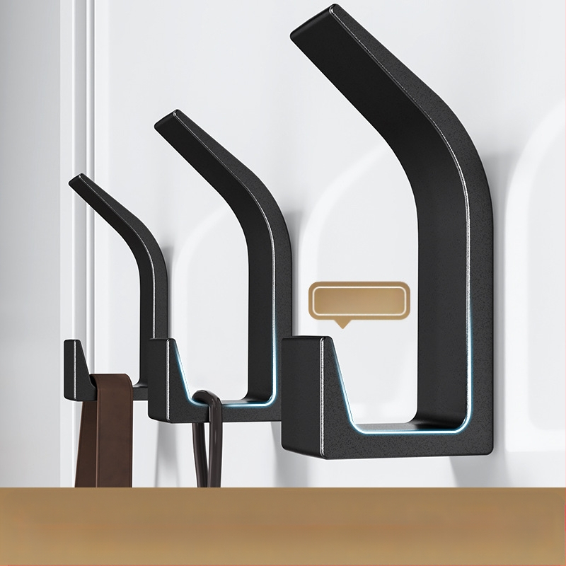Αγκίστρι αυτοκόλλητο χωρίς τρύπες για κουζίνα και μπάνιο, ένας γάντζος, μοντέρνος μινιμαλισμός (Υλικό: πλαστικό; Φόρτωση: 5 kg; Στυλ: ένας γάντζος; Ποσότητα: 5–10)