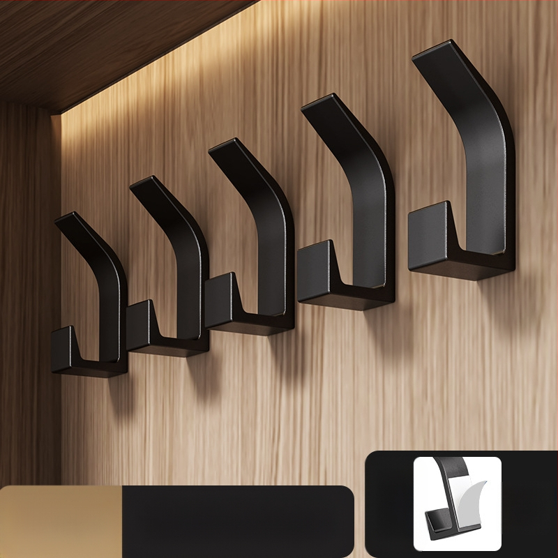 Αγκίστρι αυτοκόλλητο χωρίς τρύπες για κουζίνα και μπάνιο, ένας γάντζος, μοντέρνος μινιμαλισμός (Υλικό: πλαστικό; Φόρτωση: 5 kg; Στυλ: ένας γάντζος; Ποσότητα: 5–10)