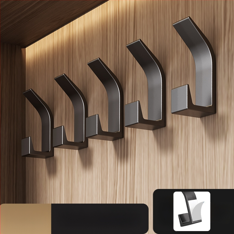 Αγκίστρι αυτοκόλλητο χωρίς τρύπες για κουζίνα και μπάνιο, ένας γάντζος, μοντέρνος μινιμαλισμός (Υλικό: πλαστικό; Φόρτωση: 5 kg; Στυλ: ένας γάντζος; Ποσότητα: 5–10)