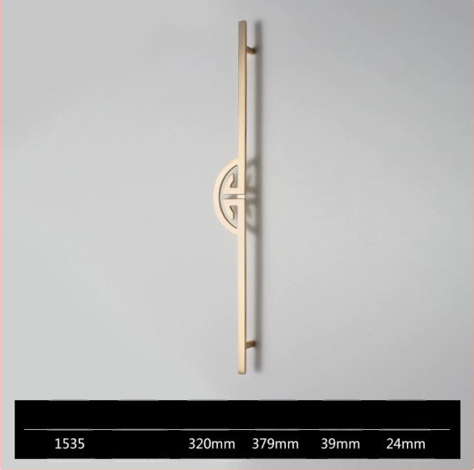 Λαβές για ντουλάπες και ντουλάπια, Νέος Κινέζικος Στυλ, Κράμα Ψευδάργύρου, Ηλεκτροπλατίωση, Μοντέλο 1533