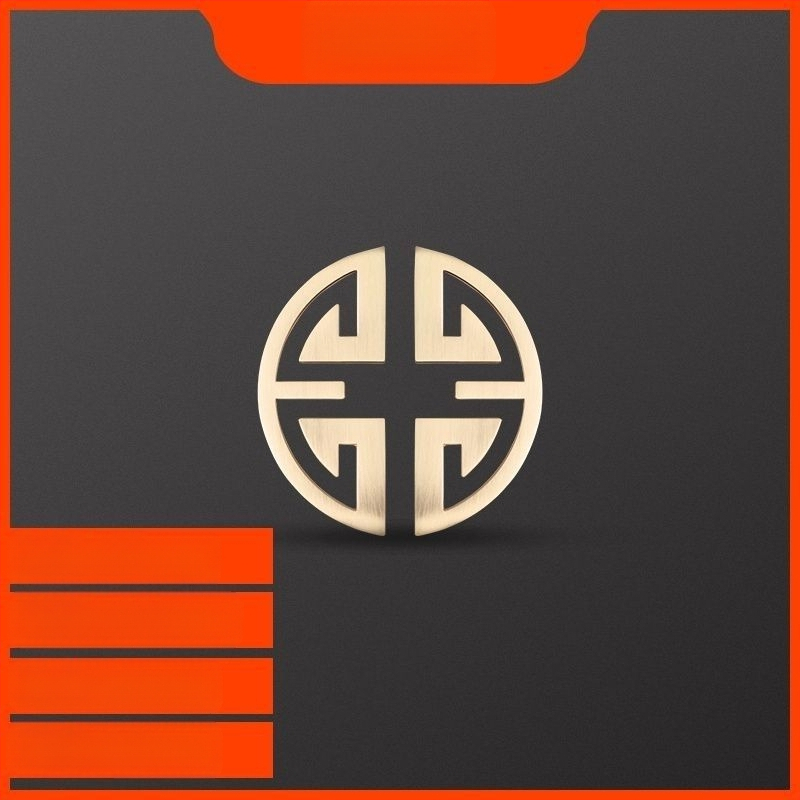 Λαβές για ντουλάπες και ντουλάπια, Νέος Κινέζικος Στυλ, Κράμα Ψευδάργύρου, Ηλεκτροπλατίωση, Μοντέλο 1533