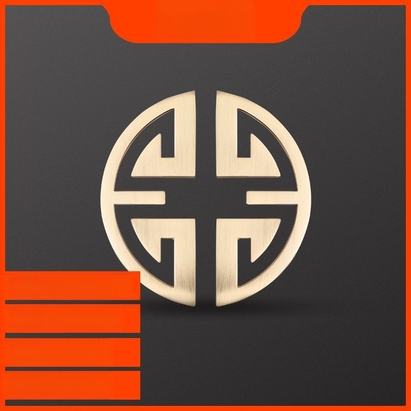 Λαβές για ντουλάπες και ντουλάπια, Νέος Κινέζικος Στυλ, Κράμα Ψευδάργύρου, Ηλεκτροπλατίωση, Μοντέλο 1533